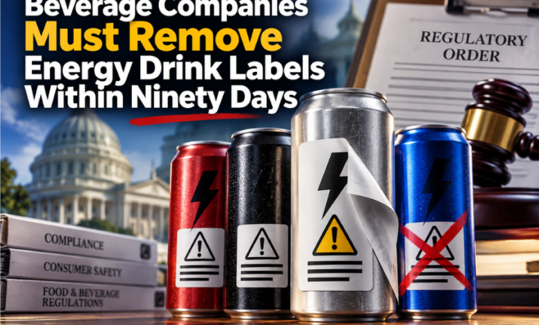 Beverage Companies Must Remove Energy Drink Labels Within Ninety Days